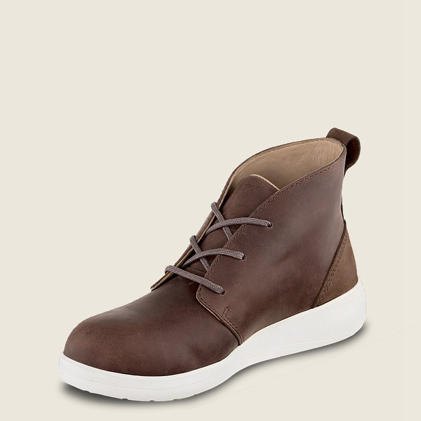 Work Støvler Dame - Red Wing Zero-G Lite - Safety Toe Chukka - Mørkebrune - PXEJFI-264